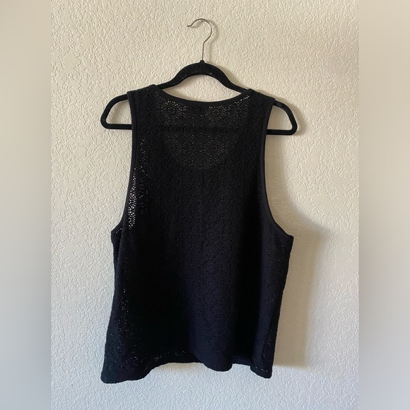 Saturdays NYC Men’s Gabriel Lace Tank Black XL - Picture 3 of 6